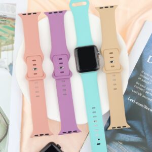 4pcs Silicone Watchband Compatible With Apple Watch