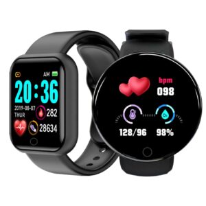 2pcs Heart Rate Monitoring Smart Watch